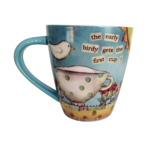 Lang The Early Birdy Gets The First Cup 16 oz Mug By Lisa Kaus - Picture 1 of 6